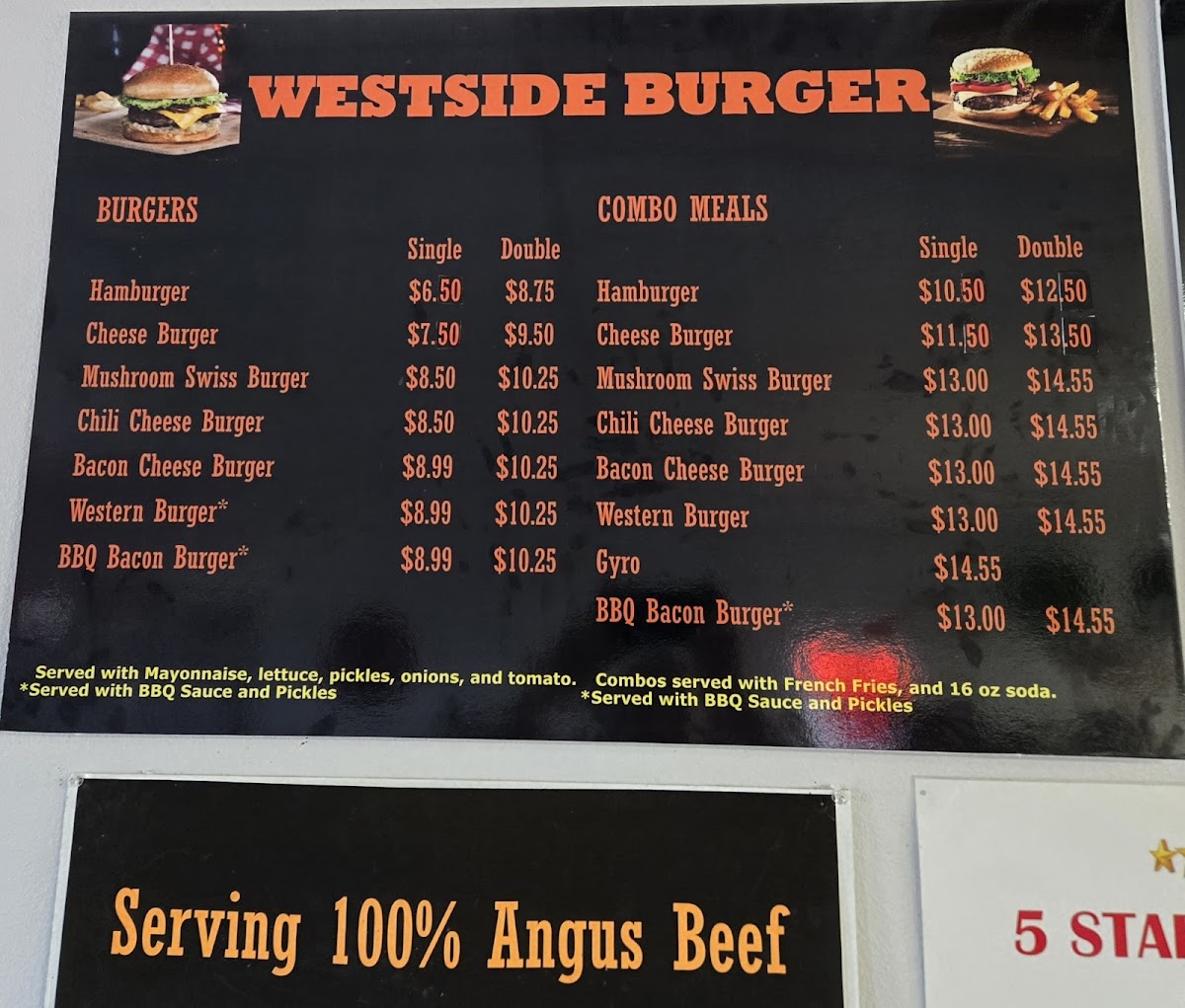 Westside Burger & Grill Menu - Image 3